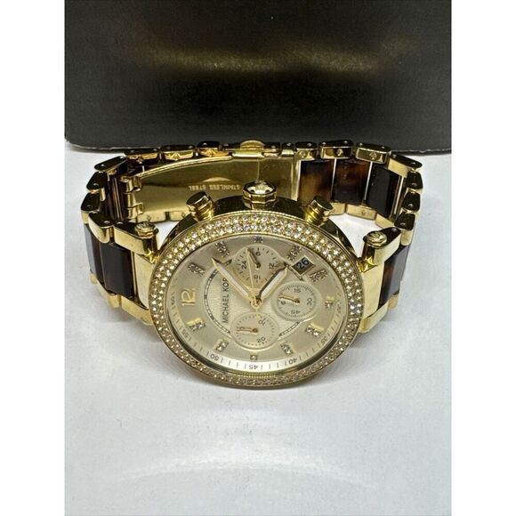 Michael Kors Parker MK5688 Women's Gold Tortoise Analog Dial Quartz Watch JNA229 - Picture 6 of 11